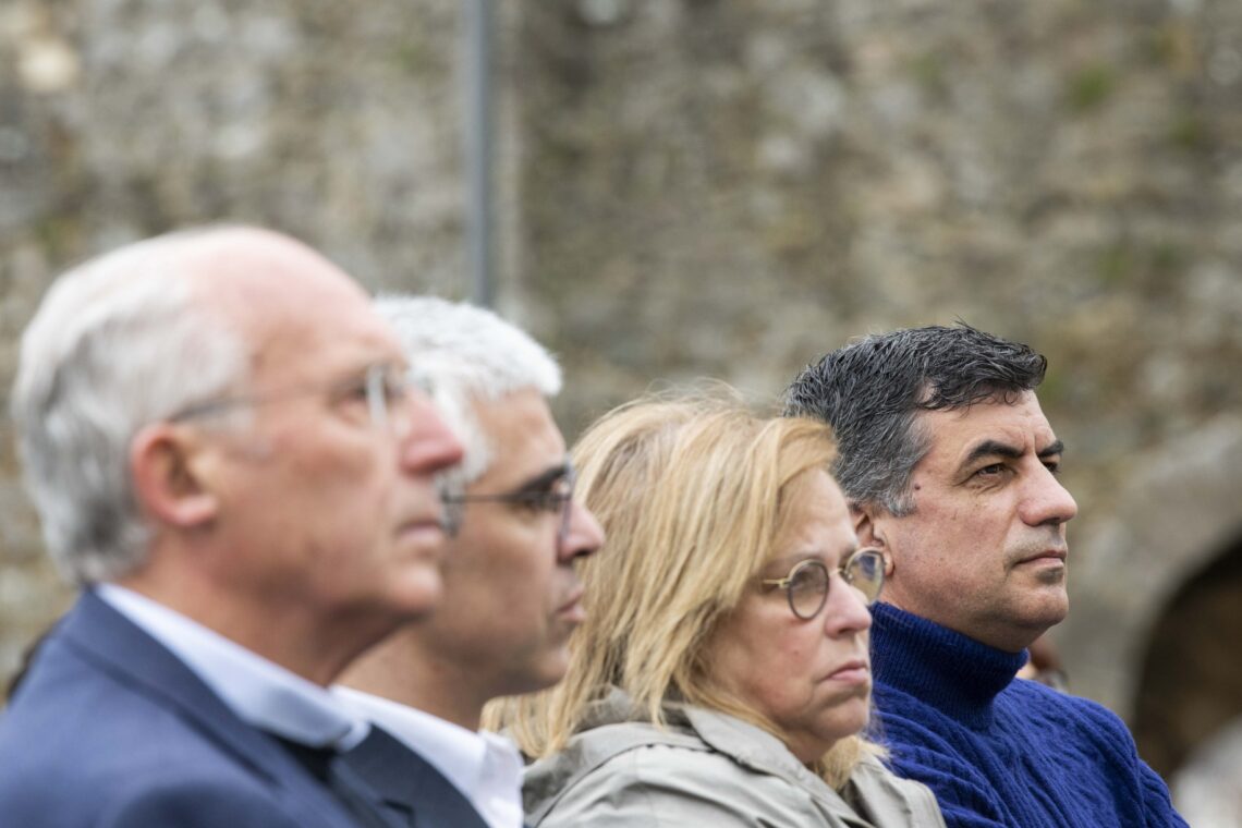 (Da dirtª para a esqª) Carlos Palheira, Anabela Graça e Ricardo Santos transitaram do último executivo para o actual