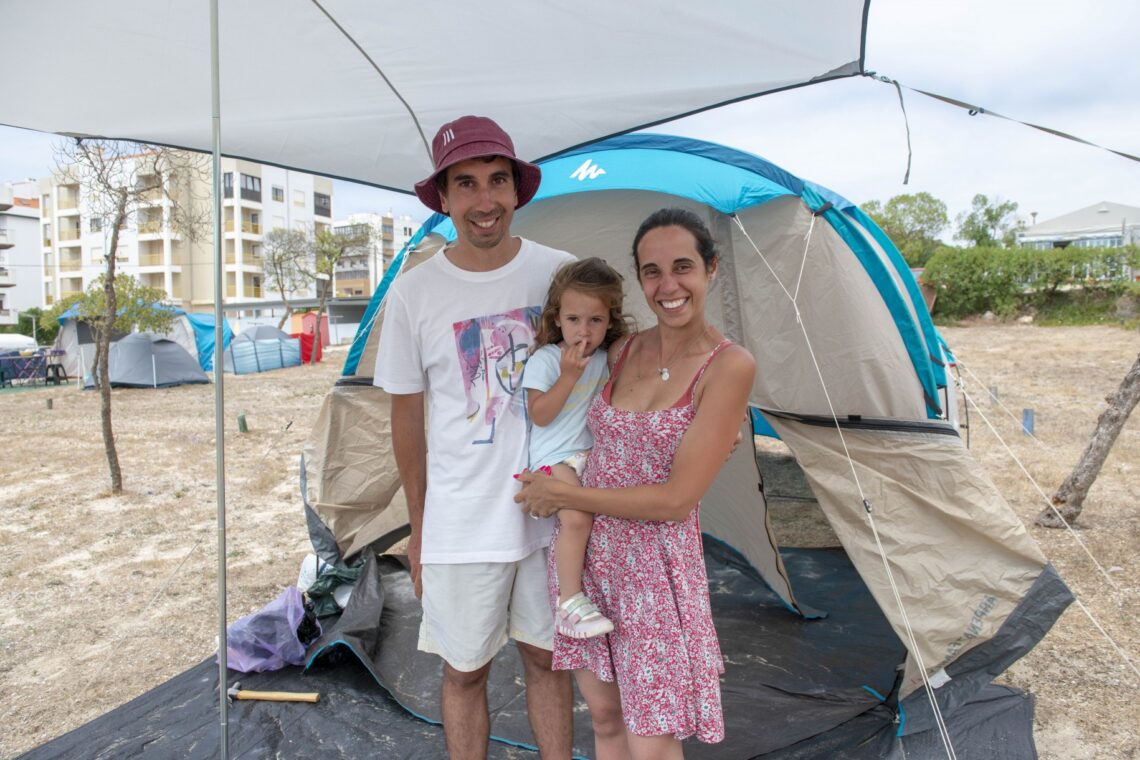 Celso Ramos e Rita Sousa trouxeram, pela primeira vez, a filha Mafalda ao campismo