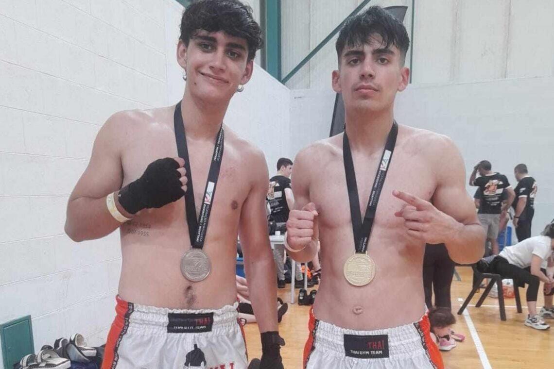 Paulo Matos e João Tiago Casimiro, do Thaï Gym Team