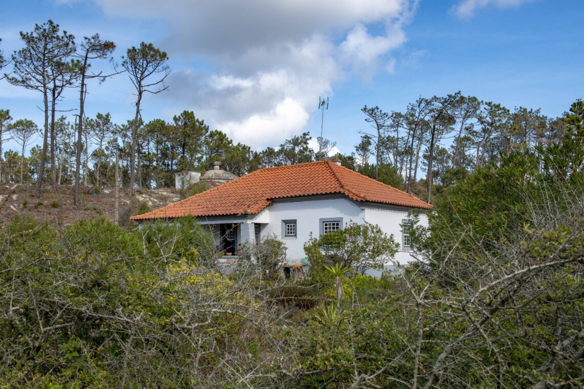 Antiga casa florestal, na Mata Nacional do Urso, no Pedrógão