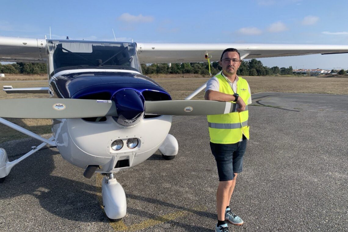 Alfredo Dias está no início do Curso de Piloto Privado