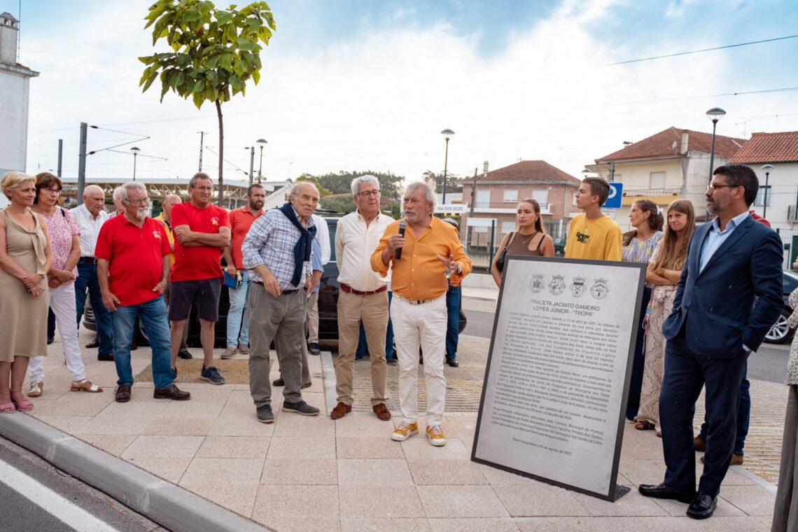 Largo foi rebaptizado Praceta Jacinto Gameiro Lopes Júnior “Tropa”