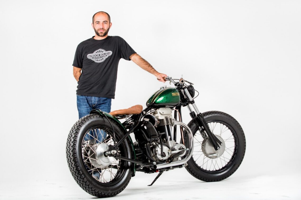 Hugo Pereira com a sua criação RSM Matchless
