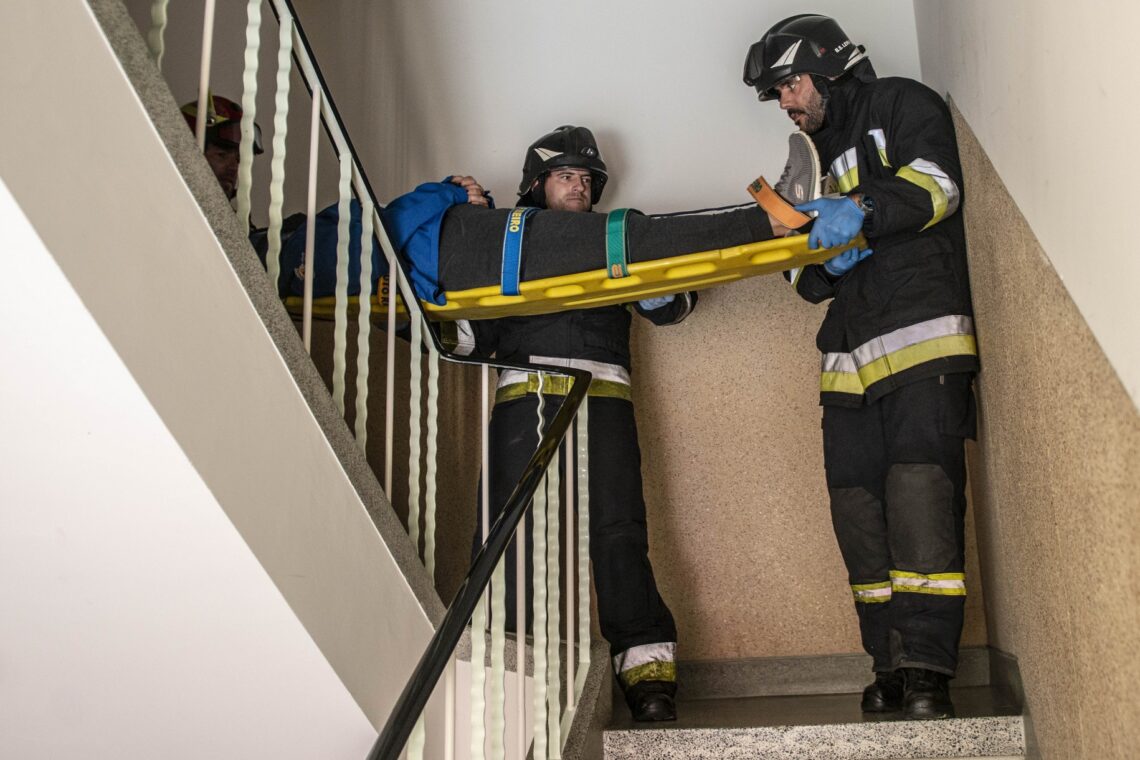 Simulacro de sismo em Leiria