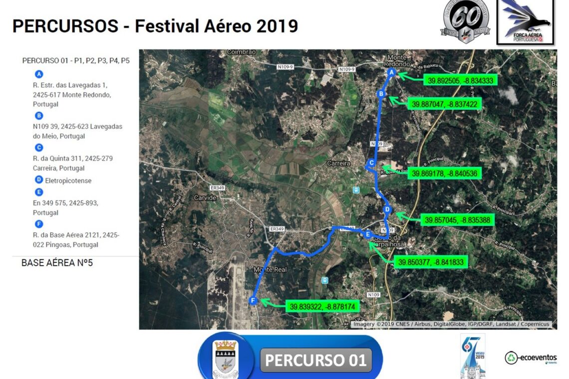 Veja onde estacionar para assistir ao Festival Aéreo na Base de Monte Real